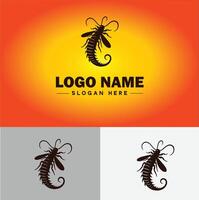 oorworm logo vector kunst icoon grafiek voor bedrijf merk icoon oorworm logo sjabloon