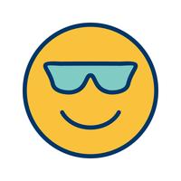 cool emoji vector pictogram