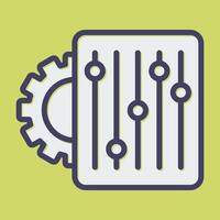 instellingen vector pictogram