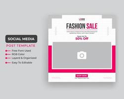 creatieve mode verkoop banner sociale media post en webbanner ontwerp gratis download vector