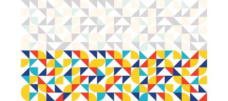 driehoek kleurrijk hipster meetkundig banier ontwerp achtergrond vector