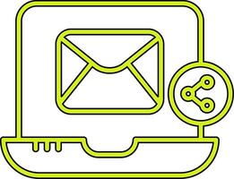 e-mail delen vecto icoon vector