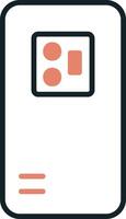 mobiel terug camera vecto icoon vector