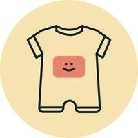 baby jongen kleding vecto icoon vector