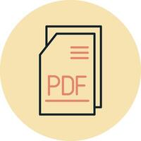 pdf het dossier vecto icoon vector