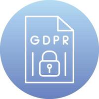 gdpr vecto icoon vector