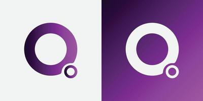 brief q logo ontwerp planeet logo ruimte q brief logo vector