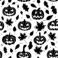 patroon van pompoen. halloween patroon vector