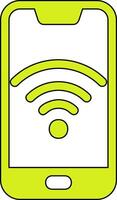 smartphone Wifi vecto icoon vector