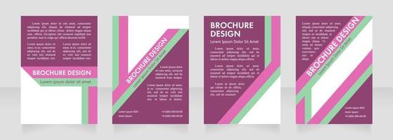 food business marketing blanco brochure lay-outontwerp vector