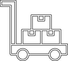 trolley vecto icoon vector