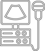 echografie machine vecto icoon vector