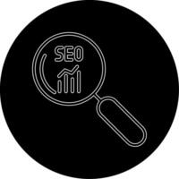 seo zoeken vecto icoon vector