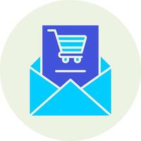 boodschappen doen e-mail vecto icoon vector