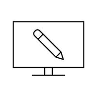 Online onderwijs Vector Icon