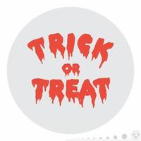 trick or treat-pictogram in kleurrijke platte stijl vector