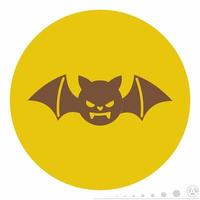 pictogram vectorafbeelding van bat vector