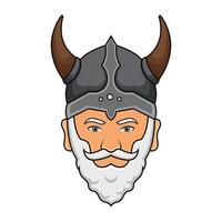 viking hoofdman mascotte vector