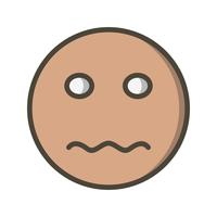 Zenuwachtig Emoji Vector Icon