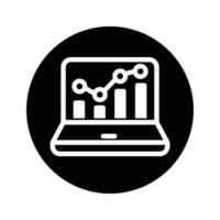 gegevens analyse icoon vector. gegevens wetenschap illustratie teken. analytics symbool. handel logo. vector