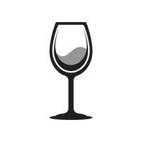 wijn glas sap logo vector