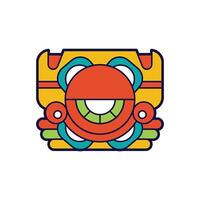 een oog aztec ontwerp logo vector