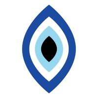 onheil oog vector - symbool van bescherming - blauw Turks