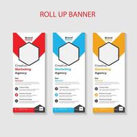 rollup banner ontwerp vector