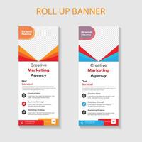 rollup banner ontwerp vector