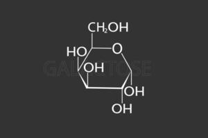 galactose moleculair skelet- chemisch formule vector