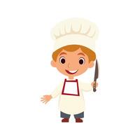 kinderen koken vector illustratie. weinig chef vector illustratie ontwerp