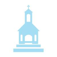 kerk vlak icoon vector illustratie