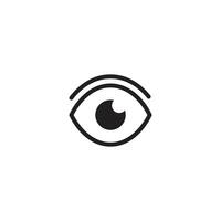 geschetst oog logo vector