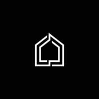 meetkundig huis iconisch logo vector