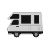 camper van vervoer vector