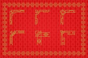 Chinese oosters grens ornament vector