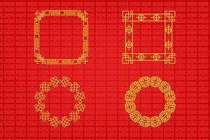 Chinese oosters grens ornament vector