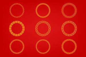 Chinese oosters grens ornament vector