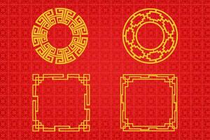 Chinese oosters grens ornament vector