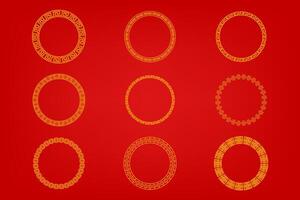 Chinese oosters grens ornament vector