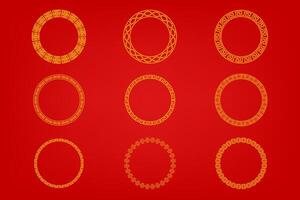 Chinese oosters grens ornament vector