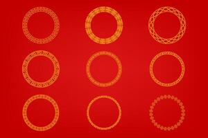 Chinese oosters grens ornament vector