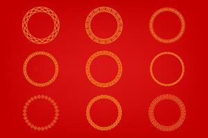 Chinese oosters grens ornament vector