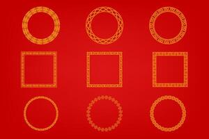 Chinese oosters grens ornament vector