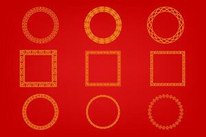 Chinese oosters grens ornament vector