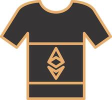 ethereum t-shirt vecto icoon vector