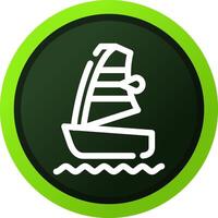 windsurfen creatief icoon ontwerp vector