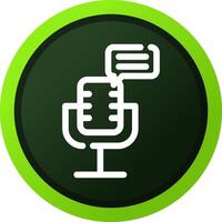 podcast creatief icoon ontwerp vector