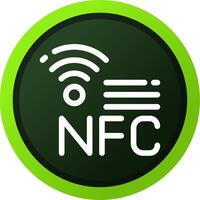 nfc creatief icoon ontwerp vector