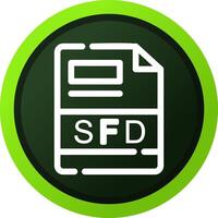 sfd creatief icoon ontwerp vector